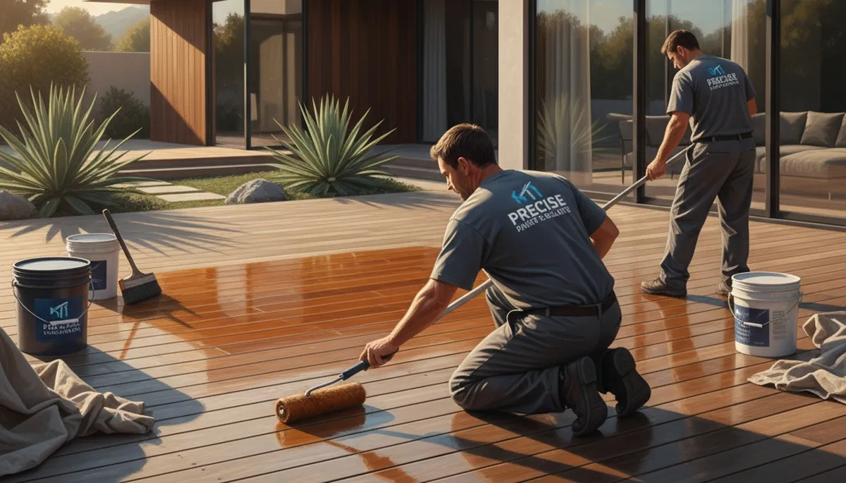 Royal Oak, MI deck sealing service protecting wood from moisture, UV, and freeze-thaw weather